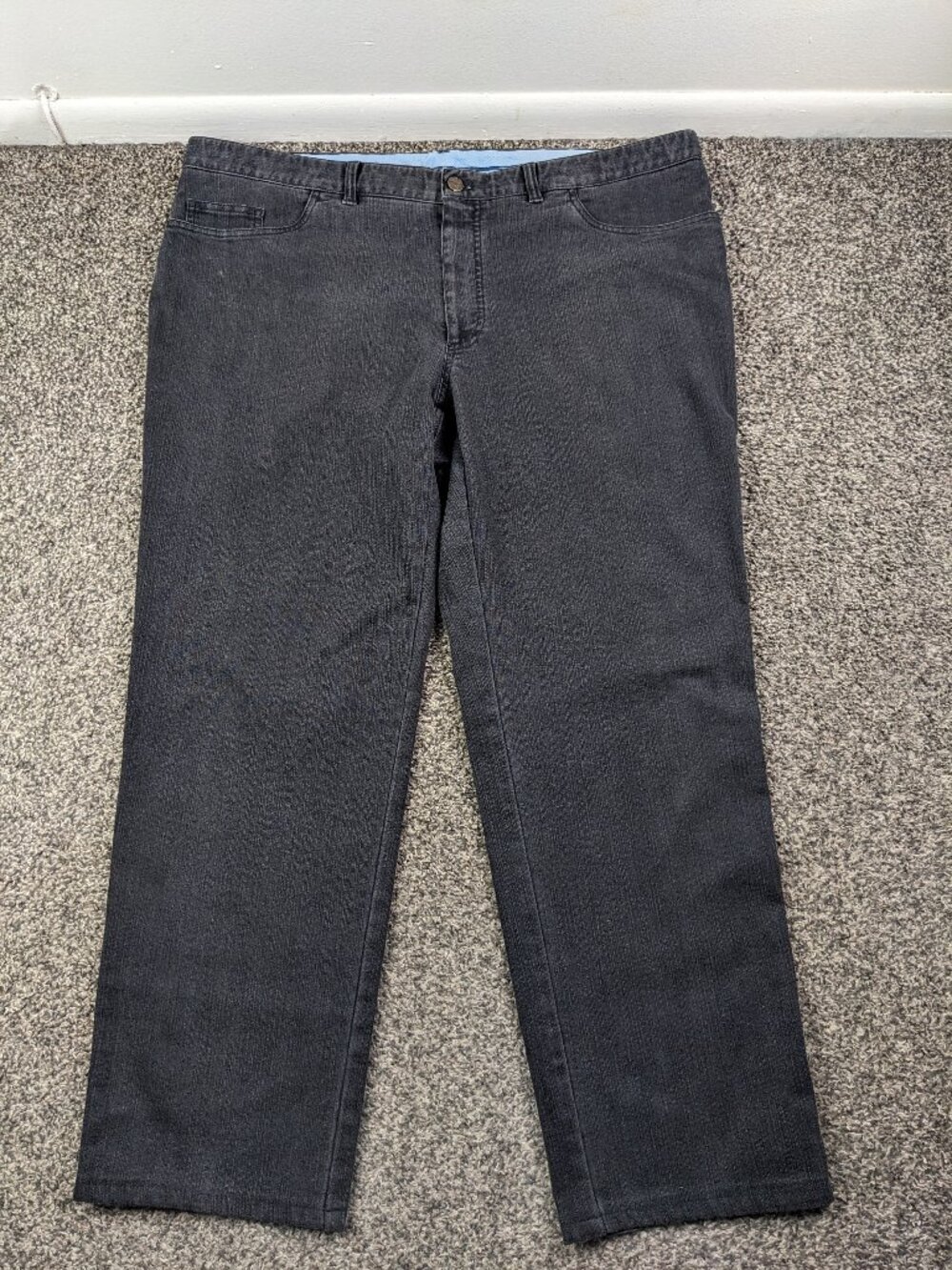 Brioni Jeans Marmolada Straight Leg Stretch Black Mens 44R 44x31 Italy Made